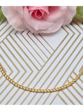 Napier 24" Gold-Tone Lay Flat Rope Chain Necklace For Women Elegant Lightweight